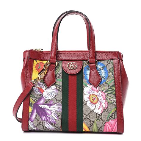 gucci ladies ophidia gg flora tote bag|Gucci Ophidia GG small bag.